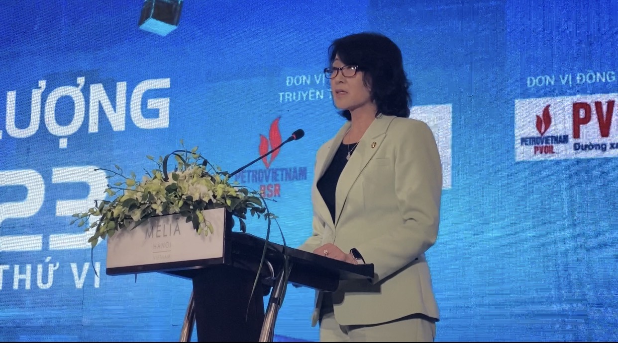 Bà Trần Thị Hồng Lan - Phó Cục trưởng Cục Ứng dụng và Phát triển công nghệ, Bộ Khoa học và Công nghệ.