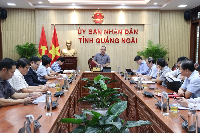 Phó Chủ tịch Thường trực UBND tỉnh Trần Hoàng Tuấn phát biểu tại cuộc họp