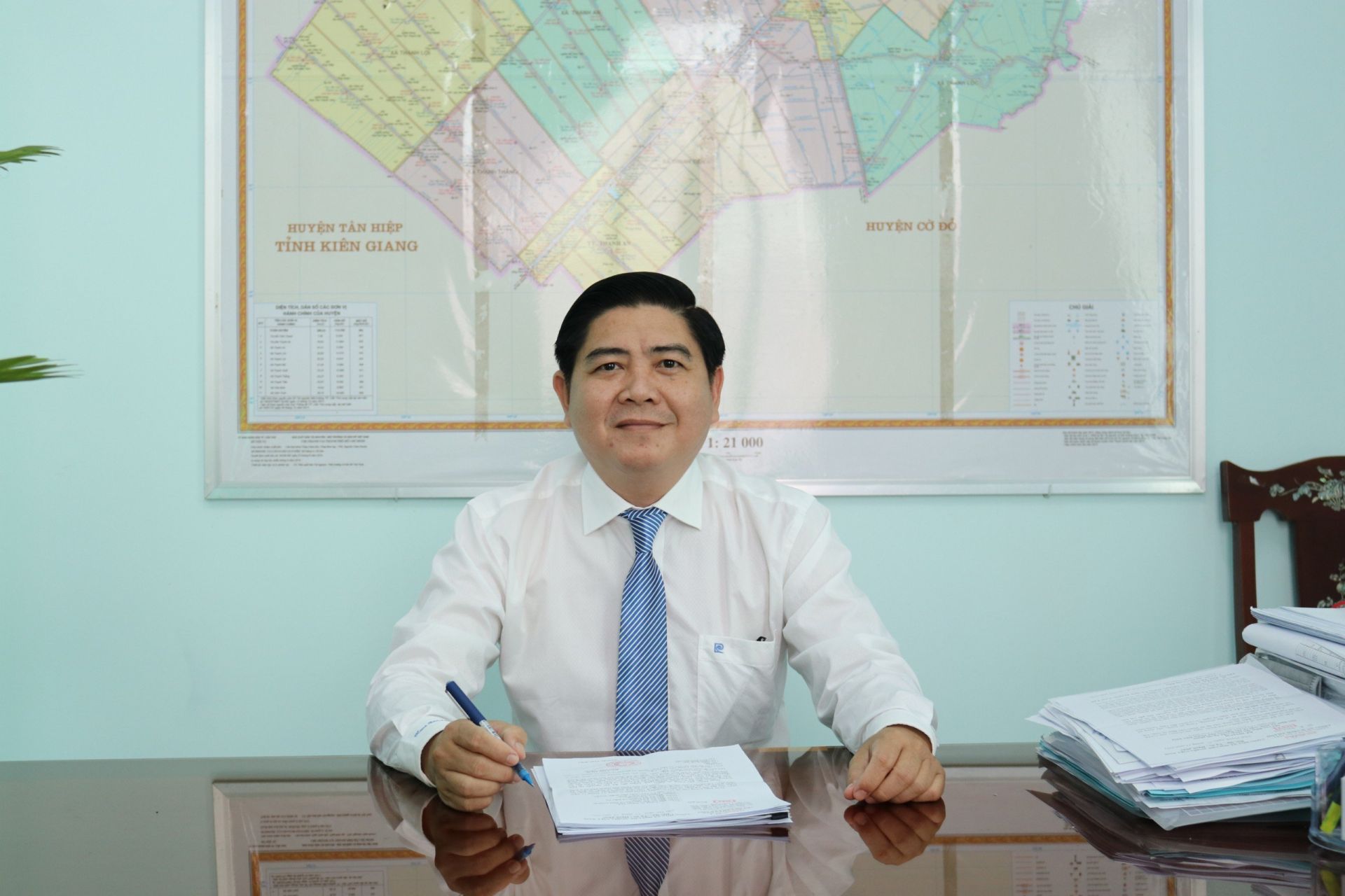 Mr Doan Quoc Su - Chairman of Vinh Thanh District People’s Committee