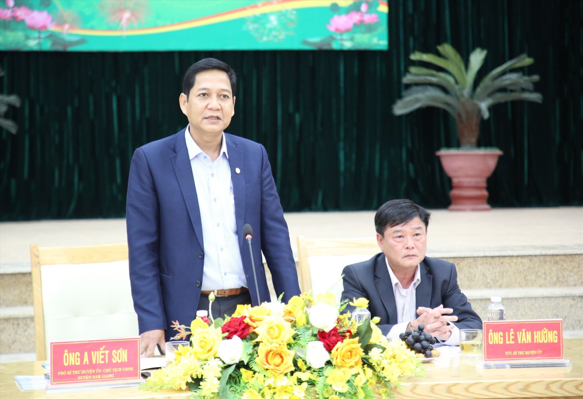 Ông A Viết Sơn – Chủ tịch UBND huyện Nam Giang