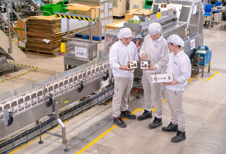 Nescafé Dolce Gusto tablet production line at Nestlé Tri An factory, Dong Nai province