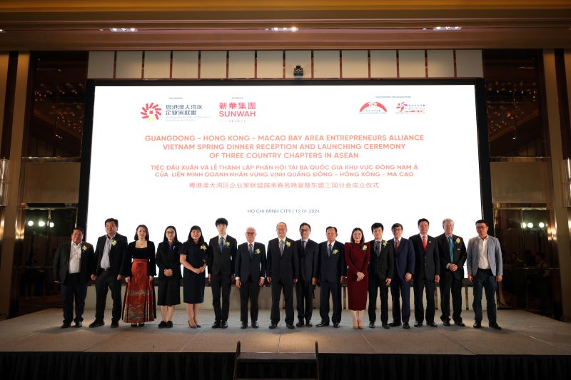 The inauguration ceremony of the four branches in three Southeast Asian countries of the Guangdong-Hong Kong-Macao Bay Area Entrepreneurs Alliance was successfully held under the witness of leaders and expert guests