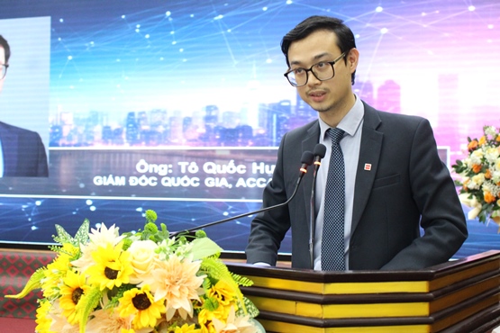 Ông Tô Quốc Hưng – Giám đốc quốc gia ACCA Việt Nam phát biểu mở đầu Chương trình tập huấn 