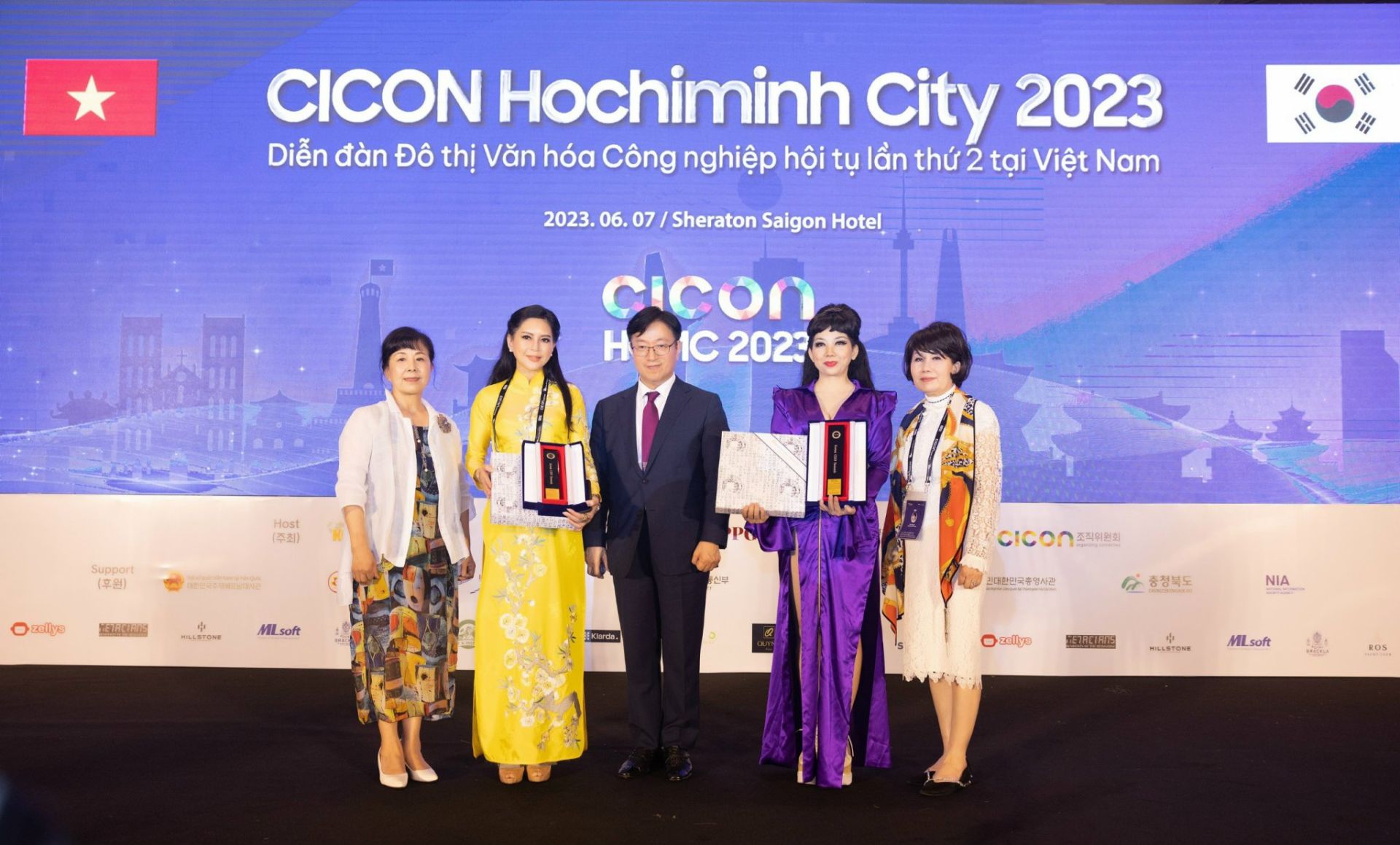 Fashion designer Quynh Paris at the Cicon Ho Chi Minh City 2023 event in Vietnam