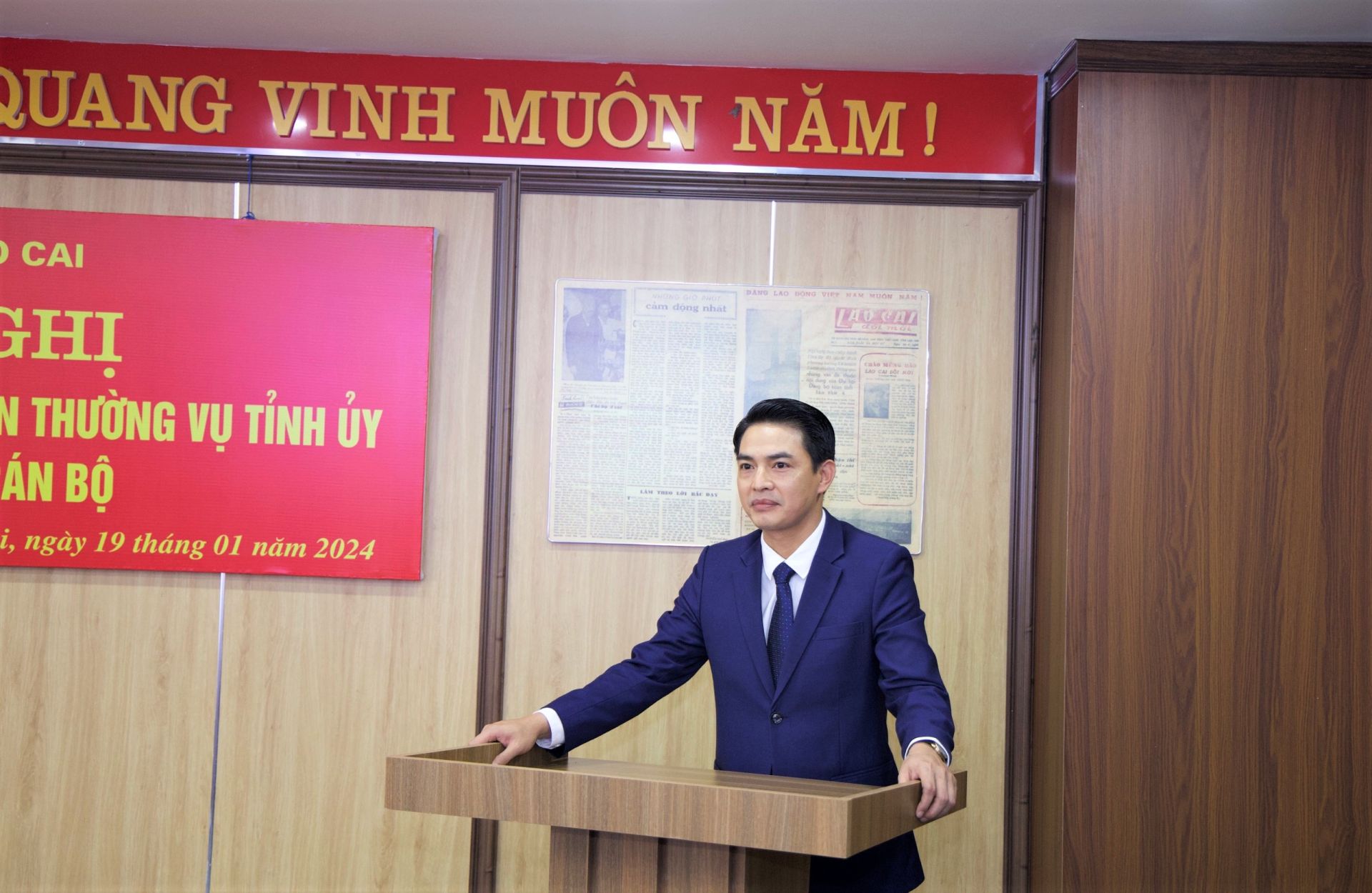 Tân Tổng Biên tập Báo Lào Cai Nguyễn Thành Nam