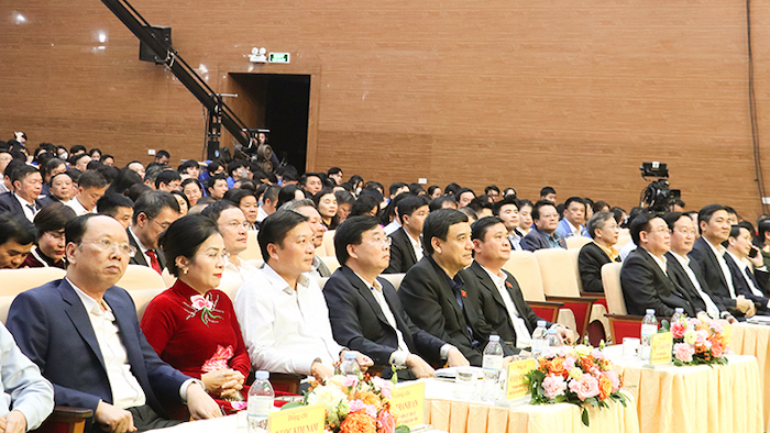 Delegates and a large number of agencies, organisations, units, businesses, and individuals attended the Nghe An “Tet for the Poor - Lunar New Year 2024” programme