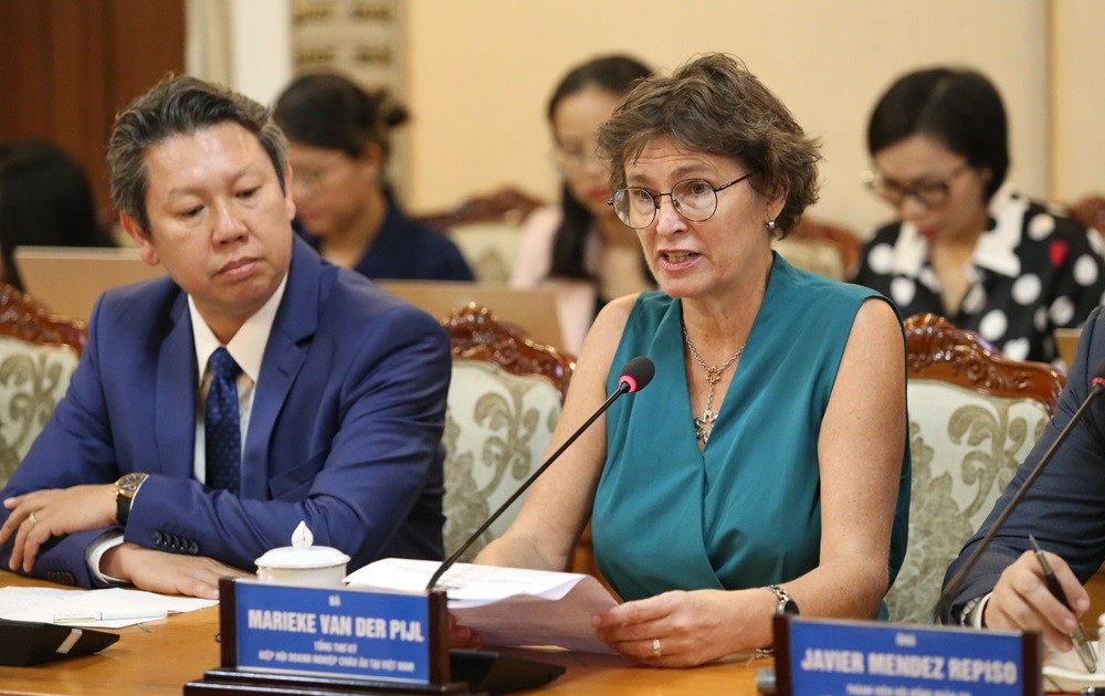 Bà Marieke Van Der Pijl - Tổng thư ký Hiệp hội Doanh nghiệp châu Âu tại Việt Nam