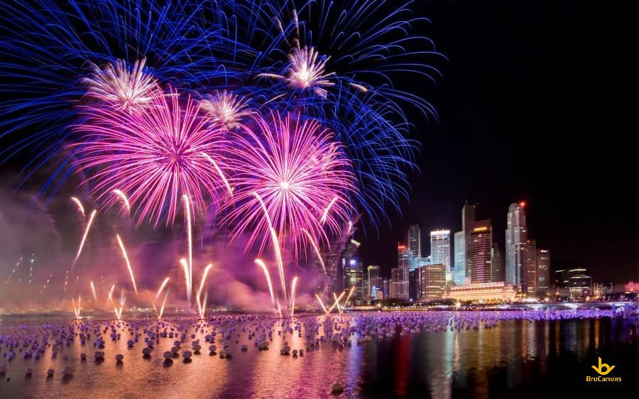 Compared to 2023, in 2024, the City has added 01 high-altitude fireworks display location in Cu Chi and 02 low-altitude fireworks display locations in Go Vap and Hoc Mon. (Photo: Internet)