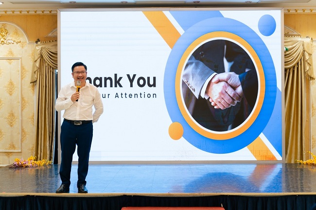 Ông Nguyễn Văn Trung – Giám đốc công ty TNHH Korea Việt Nam phát biểu ý kiến