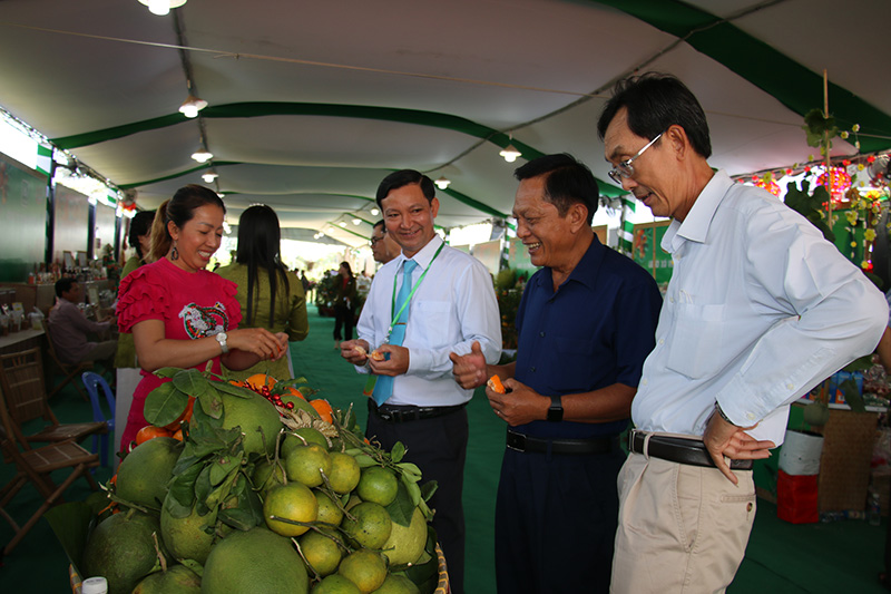 Tại Ngày hội nông sản huyện Lai Vung, các mặt hàng nông sản đặc trưng được  giới thiệu đến đại biểu và du khách gần xa