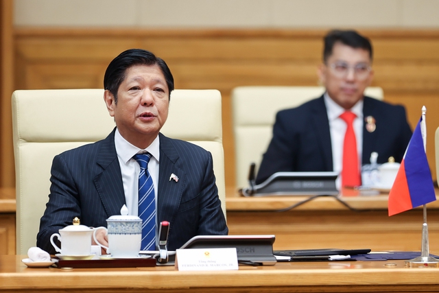 President Marcos Jr. affirmed that the Philippines always attaches importance to and desires to elevate the two countries’ Strategic Partnership to new heights. (Photo: VGP/Nhat Bac)