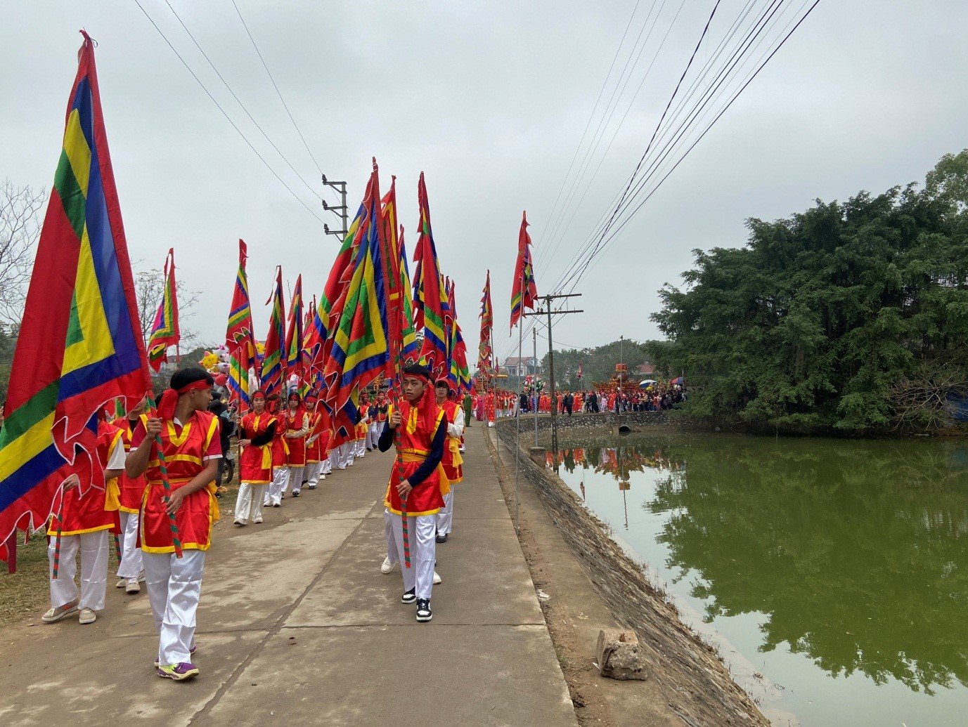 Lễ rước kiệu đền Du Yến (xã Chí Tiên, huyện Thanh Ba)