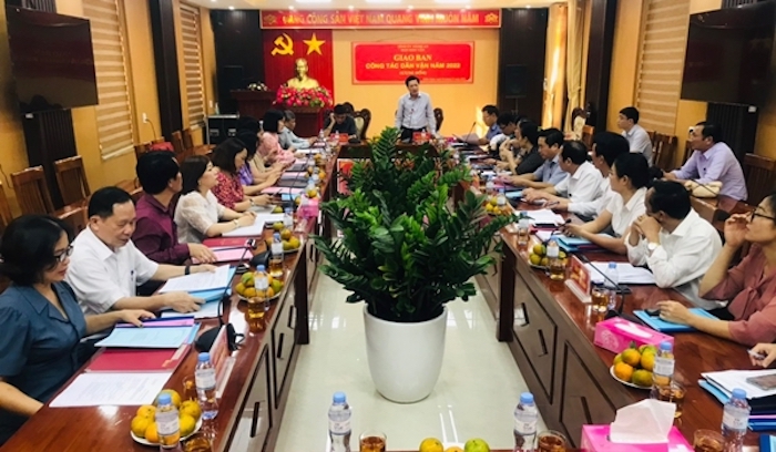 Ban Dân vận Tỉnh ủy Nghệ An tổ chức Hội nghị giao ban công tác Dân vận cụm 4 tại huyện Diễn Châu