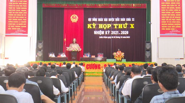 HĐND huyện Diễn Châu khóa XX, nhiệm kỳ 2021- 2026 khai mạc Kỳ họp thứ X vào ngày 14/12/2023