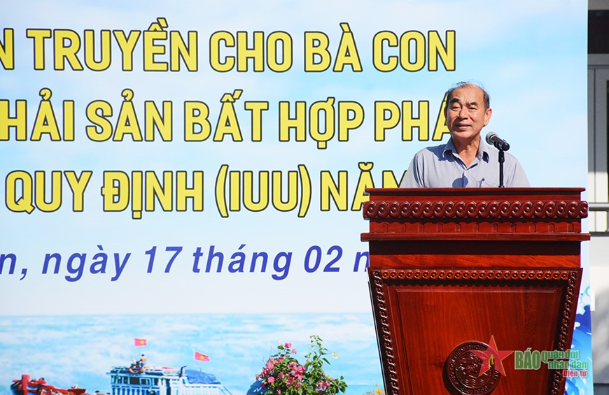 Đồng chí Lâm Văn Hồng, Chủ tịch UBND huyện Long Điền phát biểu tại sự kiện