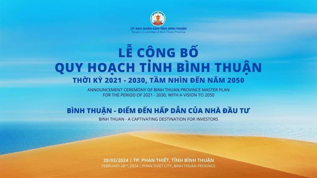 Lễ công bố quy hoạch tỉnh Bình Thuận