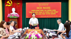 Ban Chỉ đạo 35 tỉnh Tuyên Quang triển khai cuộc thi chính luận Bảo vệ nền tảng tư tưởng của Đảng