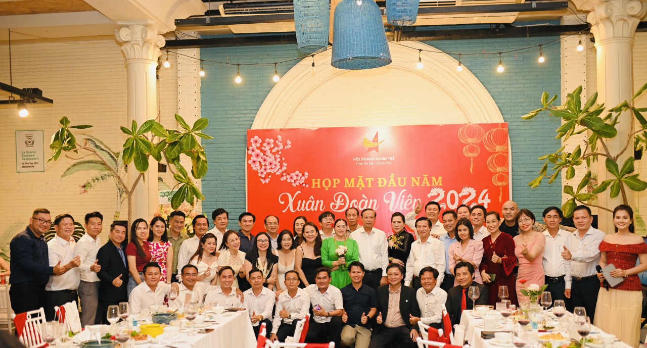 Young Entrepreneurs Association of Ba Ria - Vung Tau province organized the New Year Meeting program - Spring Youth Union 2024