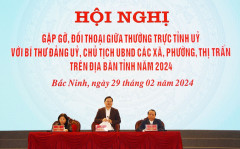 Tỉnh ủy Bắc Ninh đối thoại với 250 lãnh đạo cấp xã, phường, thị trấn
