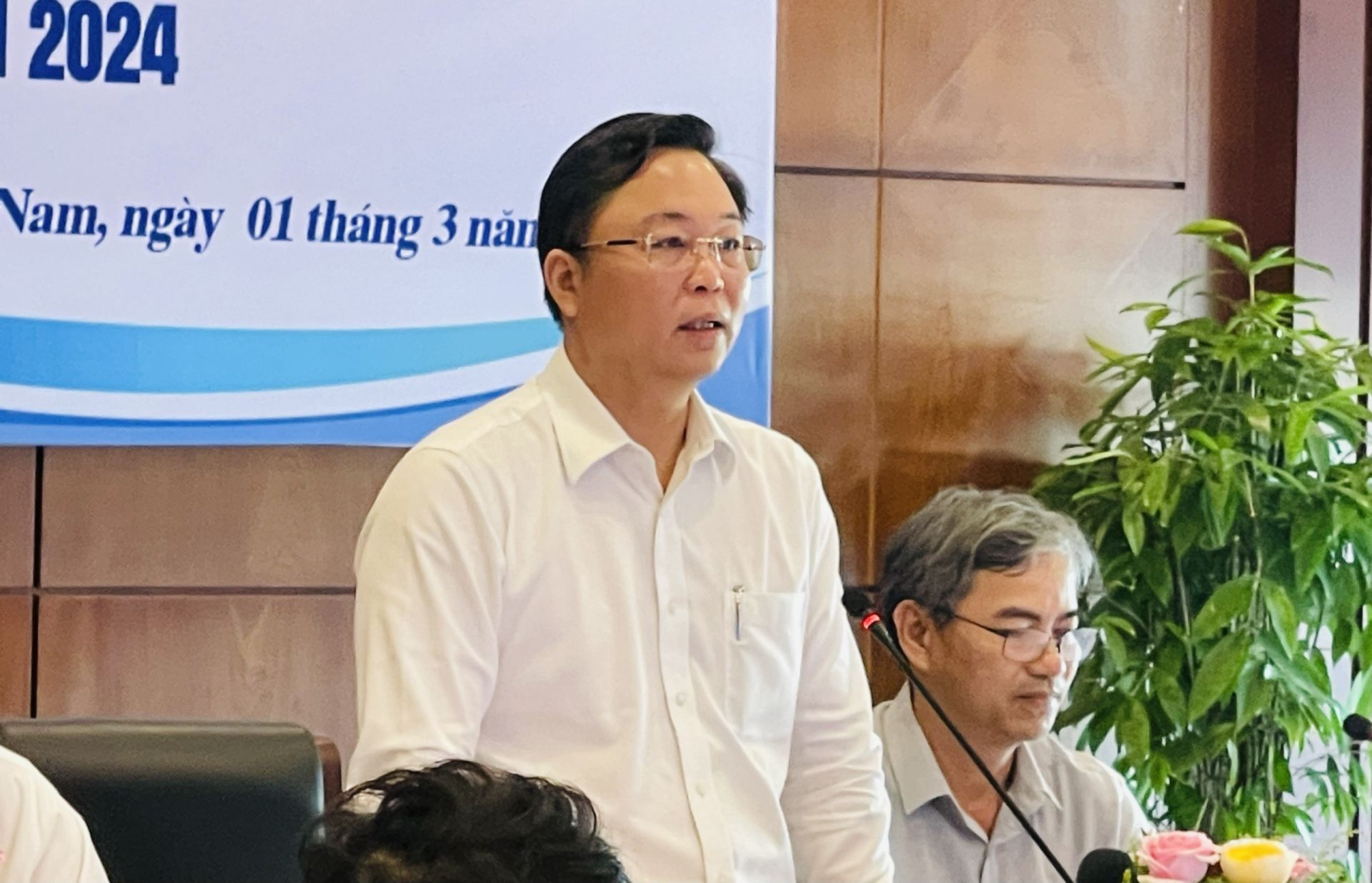 Chủ tịch Ủy ban Nhân dân tỉnh Quảng Nam Lê Trí Thanh phát biểu tại buổi họp báo