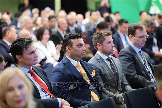 Representatives of Australian businesses attend the Vietnam - Australia Business Forum. (Photo: Duong Giang/Vietnam News Agency)