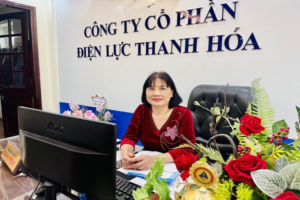 Chị Lê Thị Hương, Giám đốc Công ty CP Điện lực Thanh Hoá: 