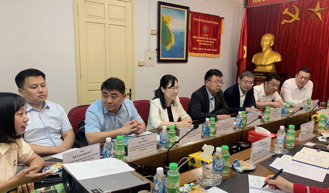 Representatives from the Dongying International Trade Promotion Council, China