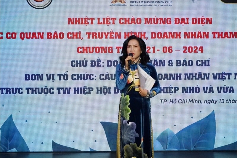 Bà Nguyễn Thị Thanh - Chủ tịch Câu lạc bộ Doanh nhân Việt Nam