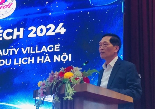 Ông Trần Văn Tùng - Nguyên Thứ trưởng Bộ Khoa học và Công nghệ phát biểu tại chương trình