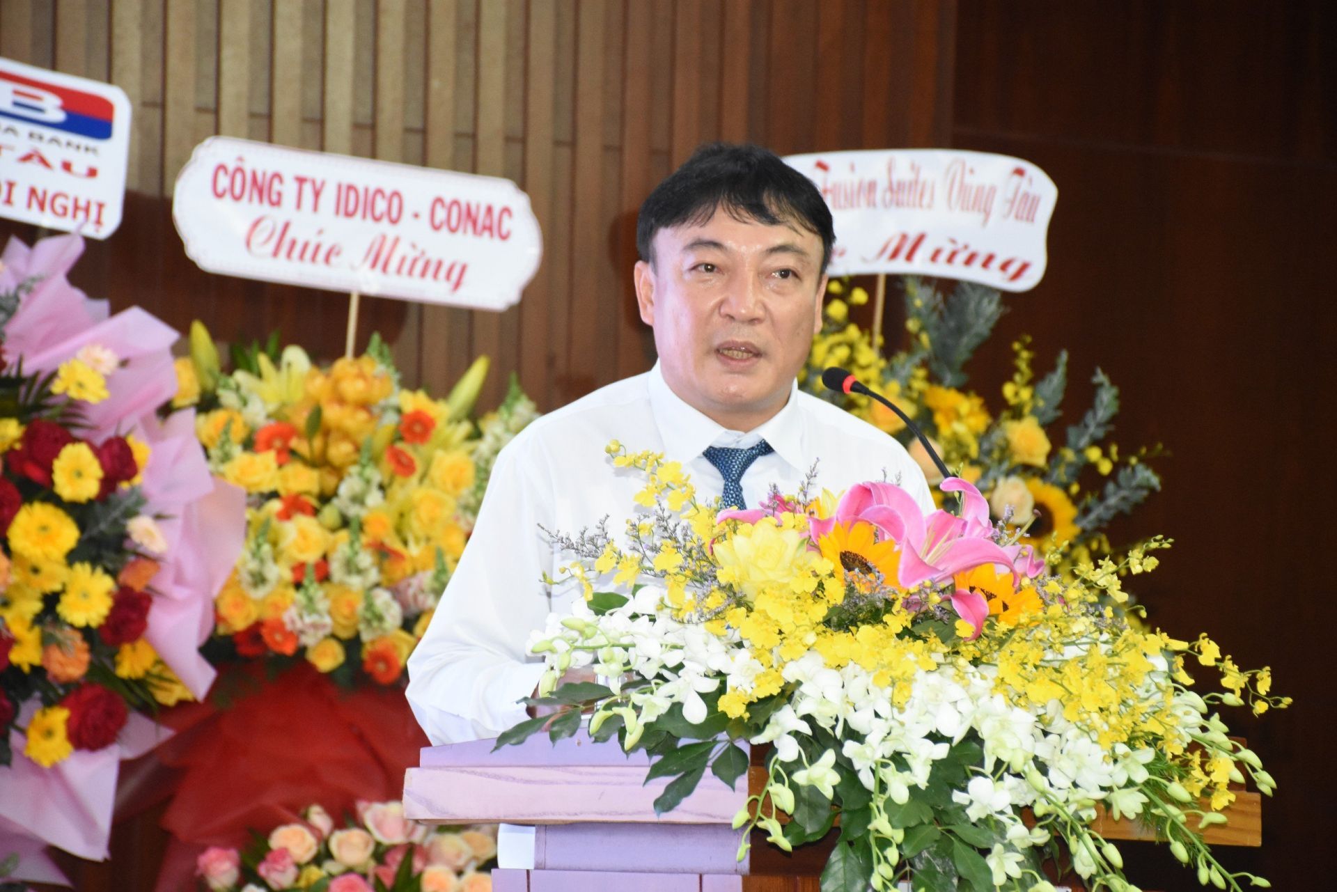 Tổng Giám đốc Hodeco ông Lê Viết Liên phát biểu tại Hội nghị Tổng kết hoạt động SXKD năm 2023