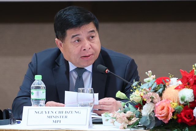 Bộ trưởng Bộ Kế hoạch và Đầu tư Nguyễn Chí Dũng nhấn mạnh, Hội nghị có ý nghĩa hết sức quan trọng trong bối cảnh khu vực kinh tế có vốn đầu tư nước ngoài ngày càng có vai trò quan trọng - Ảnh: VGP/Nhật Bắc.