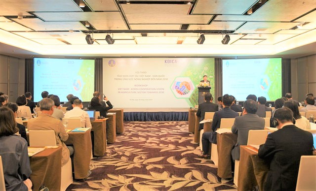 Workshop on “Vision for Vietnam-Korea Cooperation in Agriculture and Rural Development from 2024 to 2030”. Photo: VGP