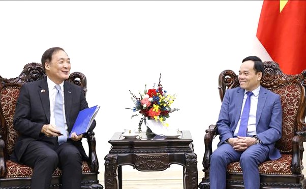 Phó Thủ tướng Trần Lưu Quang tiếp Chủ tịch Cơ quan hợp tác quốc tế Hàn Quốc (KOICA) Chang Won-sam