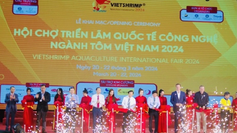 Nghi thức khai mạc Hội chợ VietShrimp 2024