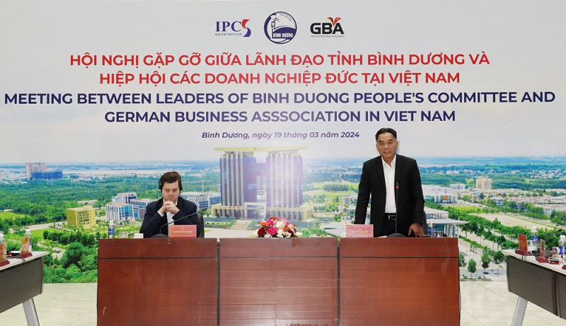 Phó chủ tịch UBND tỉnh Bình Dương cam kết chính quyền tỉnh sẽ đồng hành, hỗ trợ doanh nghiệp Đức khi đầu tư vào địa phương