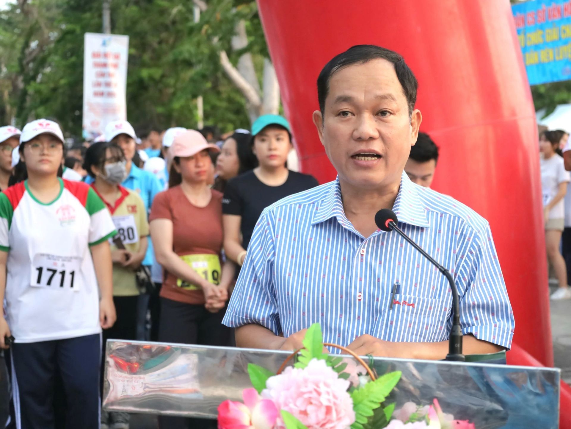 Ông Trương Công Quốc Việt – Phó Giám đốc Sở Văn hóa, Thể thao và Du lịch TP. Cần Thơ phát biểu khai mạc.