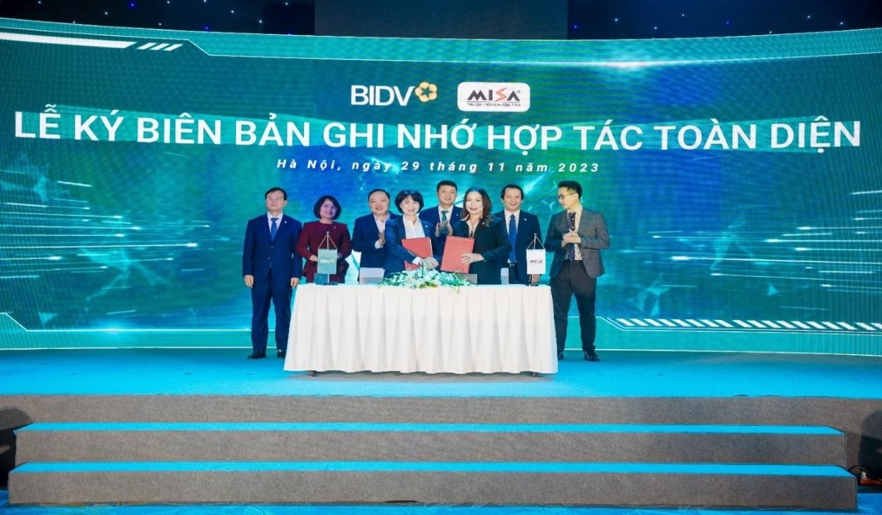 BIDV and MISA Company signed a Memorandum of Understanding for comprehensive cooperation at the BIDV Open API launch
