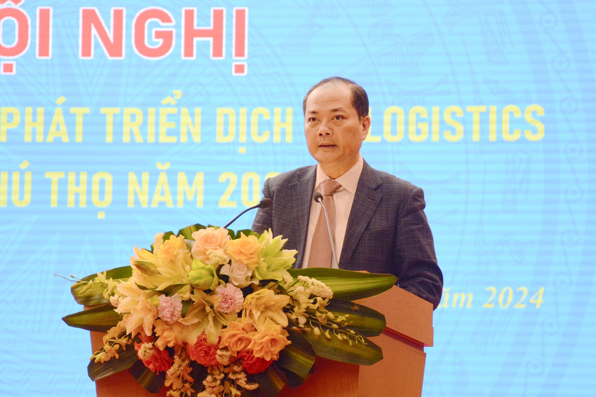 Ông Nguyễn Anh Sơn - Cục trưởng Cục Xuất nhập khẩu phát biểu tại hội nghị