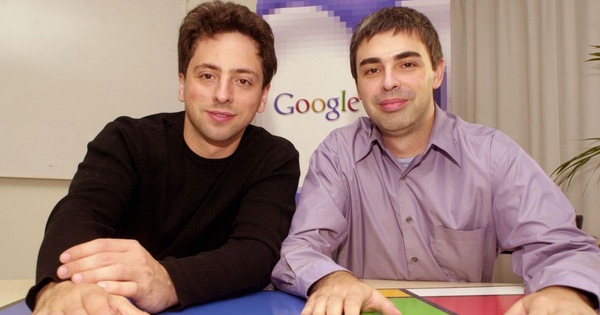 Đôi bạn thân đã tạo nên huyền thoại Google Sergey Brin (trái) và Larry Page - Ảnh: CNBC