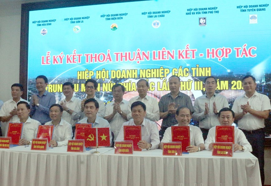 HHDN các tỉnh Hòa Bình - Sơn La - Điện Biên - Lai Châu - Tuyên Quang - Phú Thọ ký thỏa thuận liên kết - hợp tác năm 2024