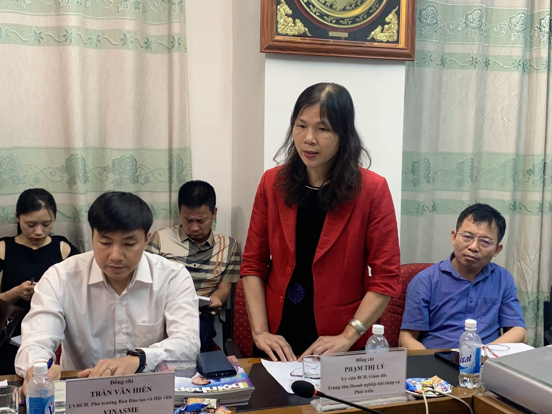 bà Phạm Thị Lý – Giám đốc Trung tâm Doanh nghiệp Hội nhập và Phát triển.