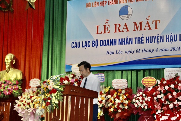 Doanh nhân Nguyễn Văn Tú, Giám đốc công ty TNHH sản xuất và thương mại Yến sào Xứ Thanh tân chủ nhiệm Câu lạc bộ