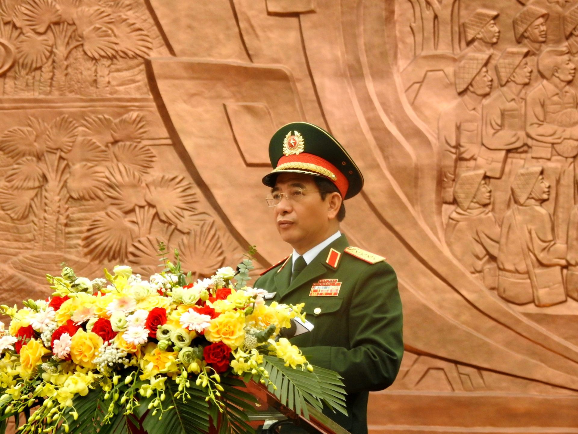 Đại Tướng Phan Văn Giang - Bộ trưởng Bộ Quốc phòng phát biểu tại buổi lễ