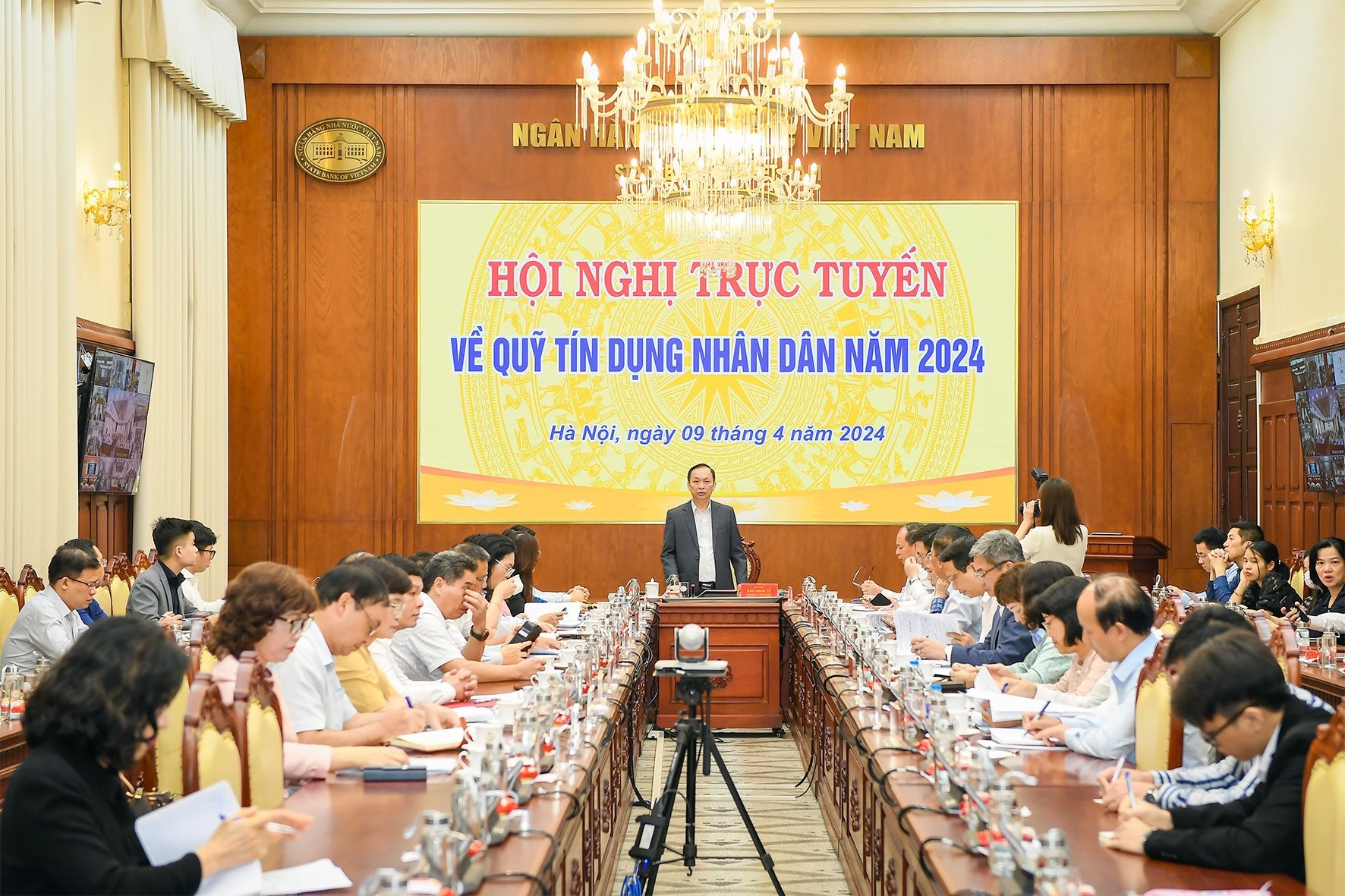 Hội nghị trực tuyến về Quỹ tín dụng nhân dân năm 2024