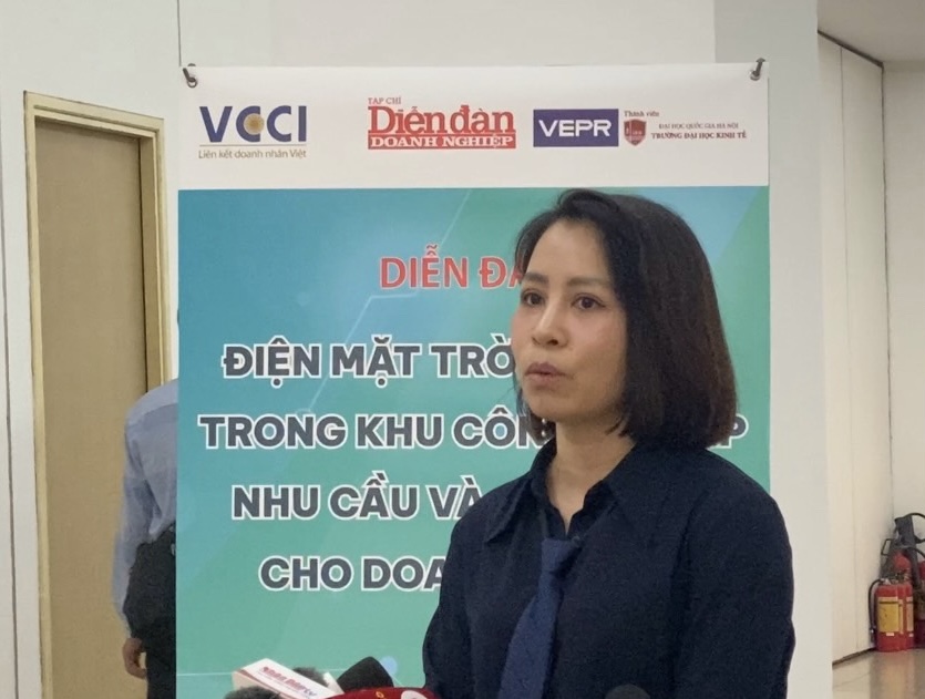 Bà Nguyễn Thị Thu Hằng - Giám đốc kinh doanh Công ty cổ phần khu công nghiệp Gilimex