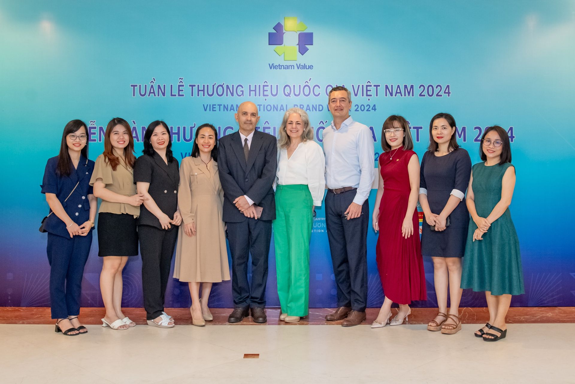 Các đại biểu đến từ Đại học RMIT tại Diễn đàn Thương hiệu quốc gia Việt Nam 2024. (Hình: RMIT)