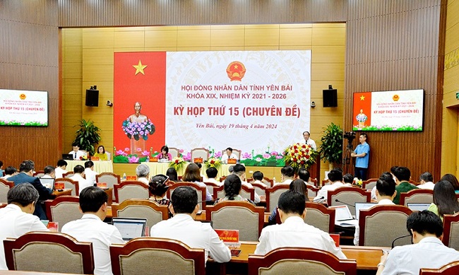 Quang cảnh kỳ họp HĐND tỉnh Yên Bái