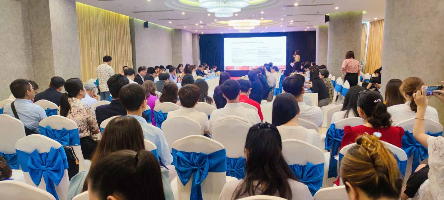 Representative of the Small and Medium Enterprise Development Fund (Ministry of Planning and Investment), MSc. Tran Thanh Thuy - Head of the Enterprise Support Department presented a paper on the Capital Access Process of the SME Development Fund