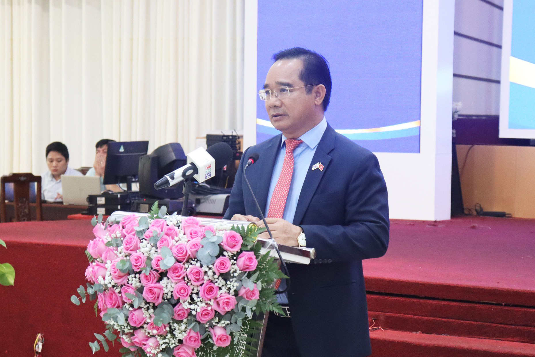 Bí thư Tỉnh ủy, Chủ tịch HĐND tỉnh – Nguyễn Văn Được phát biểu