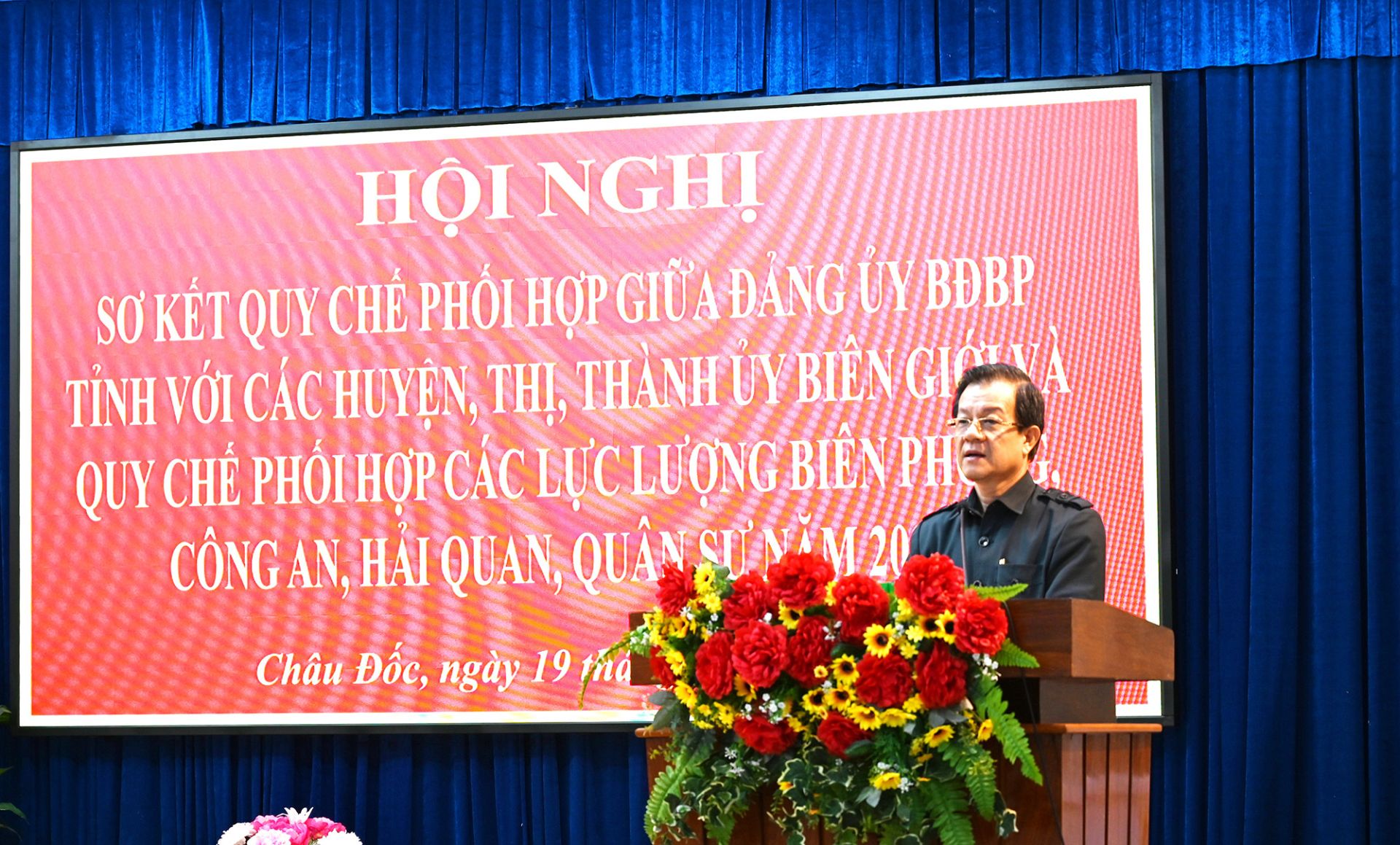 Bí thư Tỉnh ủy An Giang Lê Hồng Quang phát biểu chỉ đạo Hội nghị